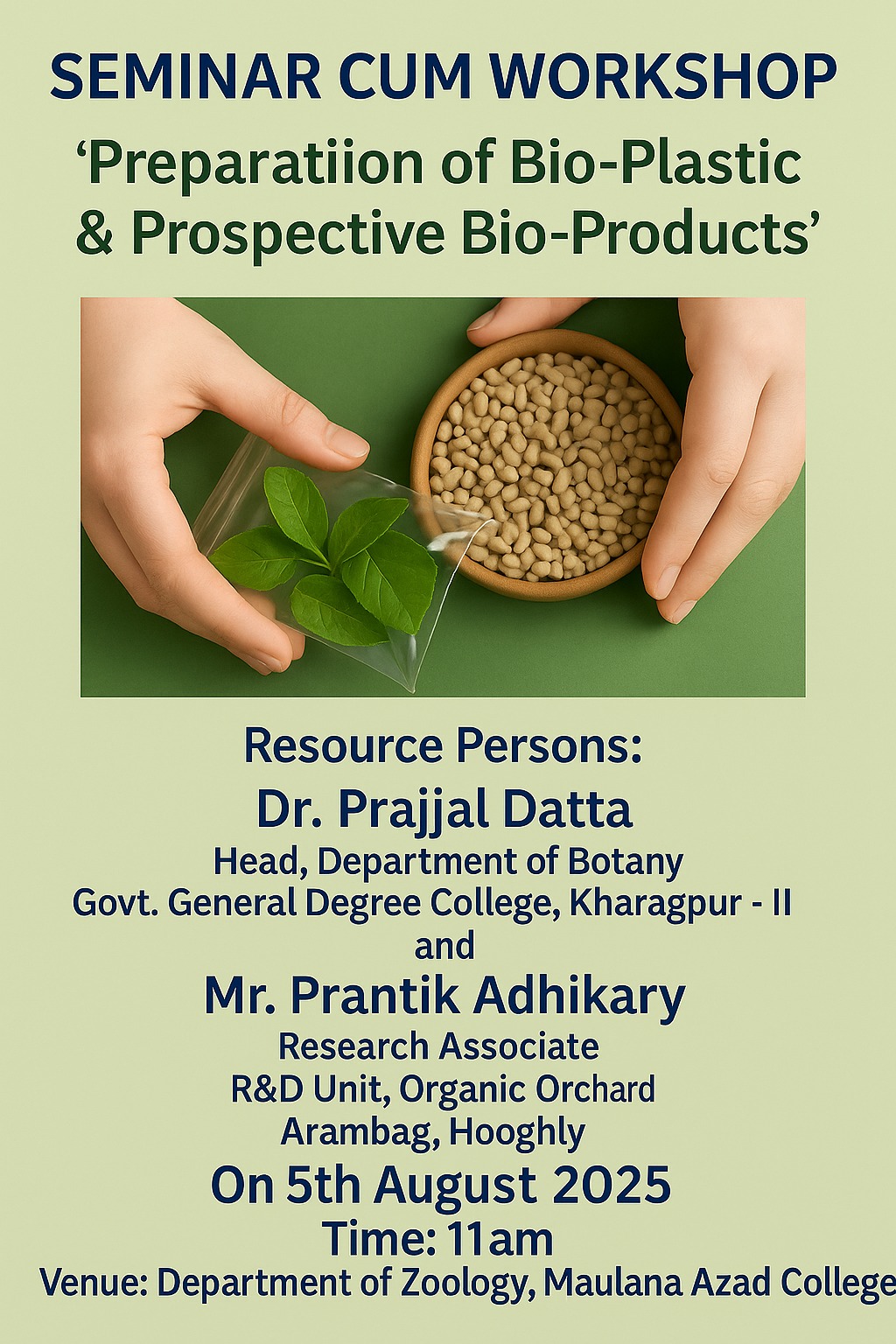 Preparation of Bio-Plastic & Prospective Bio-Products