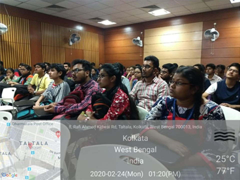 Audience listenting to the Invited Lecture of Dr. Rajdeep Chowdhury